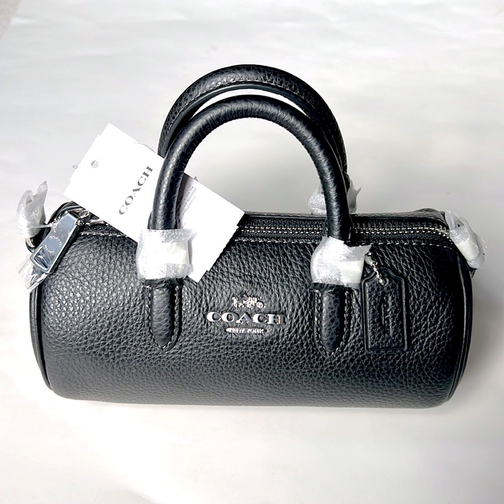 NWT Black COACH Barrel Mini Crossbody or Mini Purse - Picture 7 of 7